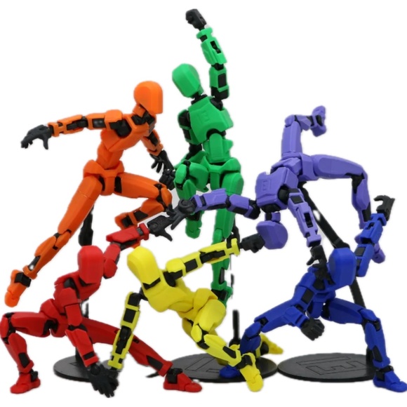 Dummy 13, Action Figure Articulated Toy Robot, 3D Printed Jointed Movable - Picture 3 of 8